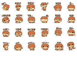 癫当表情分离PSD