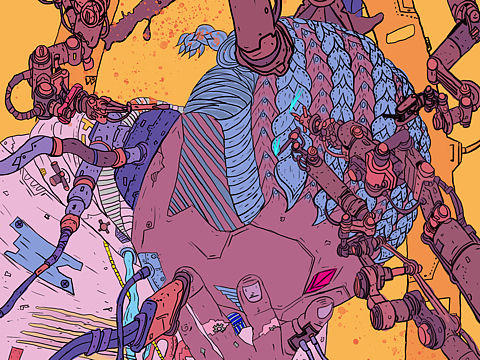 朋克风人物插画