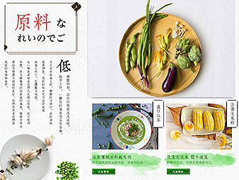 日式有机食品 首页 1P