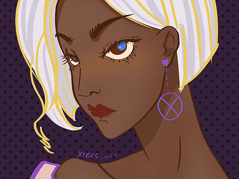 女生插画头像练习（个人主页-ZNDM3NzkxMjQ=） - 创作习作 - 站酷设计师是仙人掌啊原创素材 - 站酷ZCOOL