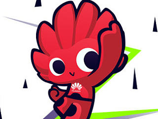 华为花粉吉祥物小E形象设计