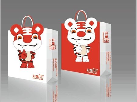 虎  手提袋设计  包装设计 印刷  金融  房产抵押