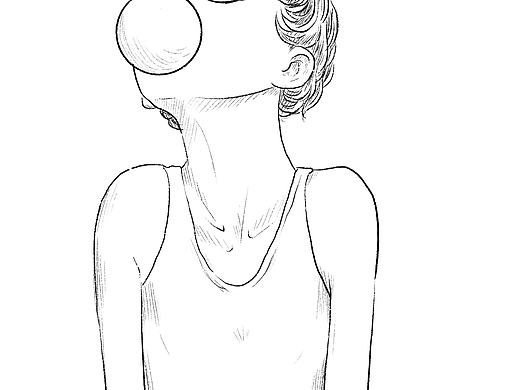 吹泡泡的小女孩（个人主页-ZNDIyODczODQ=） - 创作习作 - 站酷设计师一只米虫原创素材 - 站酷ZCOOL