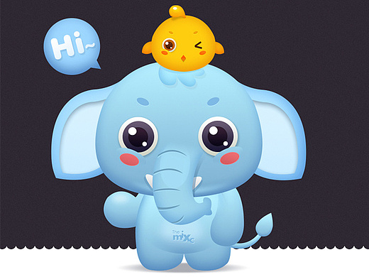 吉祥物设计/卡通设计/万小象/动物卡通