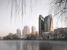 建筑摄影|墨色山水－北京骏豪中央公园广场