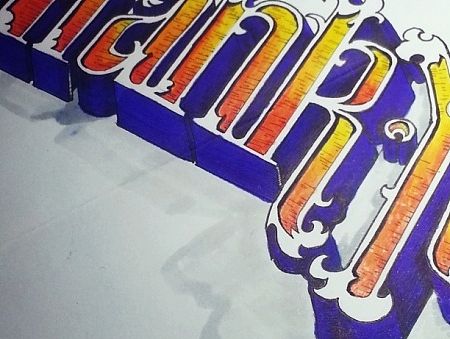 3D純手繪字體（个人主页-ZMTMyNjAzMjA=） - 字体/字形 - 站酷设计师VHveronica原创素材 - 站酷ZCOOL