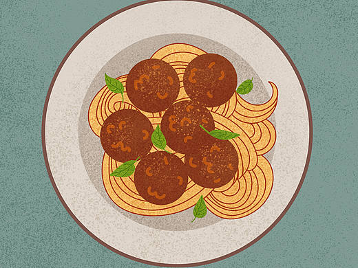 flatillustration丨最爱吃面条