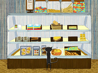 蛋糕店-Cool Cake 插画（个人主页-ZNDg2NTgxNg==） - 商业插画 - 站酷设计师zoushilin40原创素材 - 站酷ZCOOL