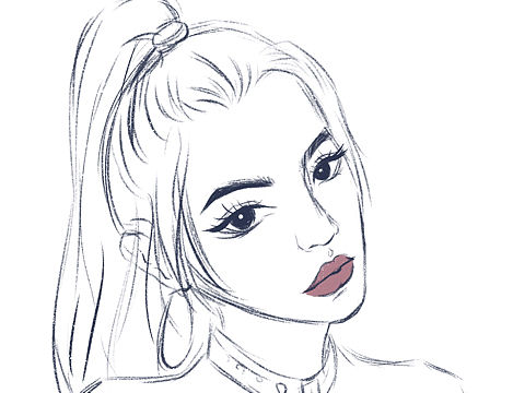 欧美风插画练习