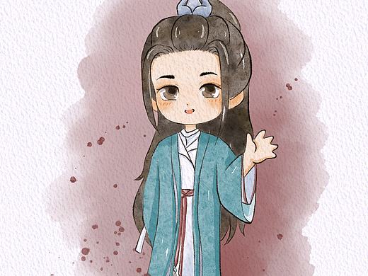 温客行周子舒手绘 Q 版头像（个人主页-ZNTE2Mjg5ODQ=） - 创作习作 - 站酷设计师Stacey默默原创素材 - 站酷ZCOOL