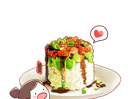 美食插画