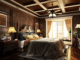 歐式古典臥室的午后時光