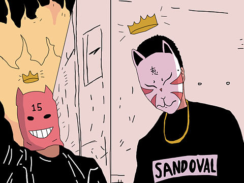 一组酷酷的插画作品