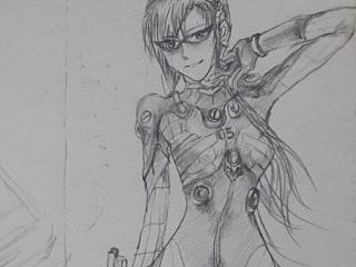 动漫 EVA 二号机和真希波