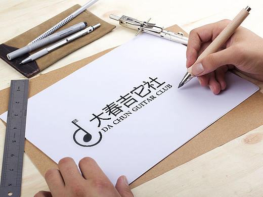 吉他社LOGO设计（个人主页-ZMTkwNzUxMDg=） - Logo - 站酷设计师张ok原创素材 - 站酷ZCOOL