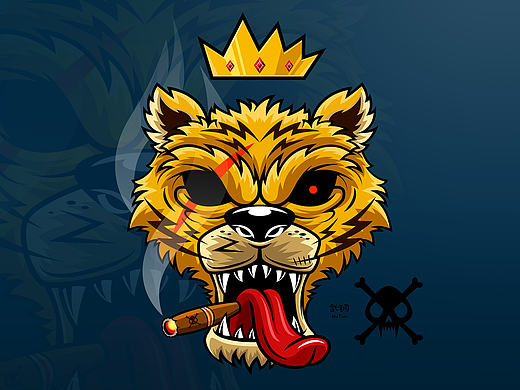 潮流插画 - Tiger