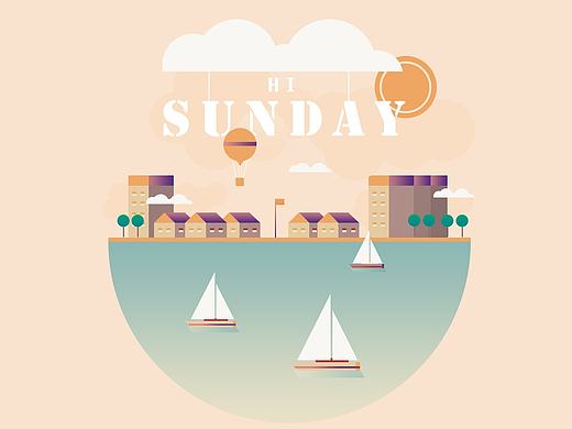 SUNDAY.gif临摹改编（个人主页-ZMTc3MTMxMzI=） - 其他UI - 站酷设计师三只橙子原创素材 - 站酷ZCOOL