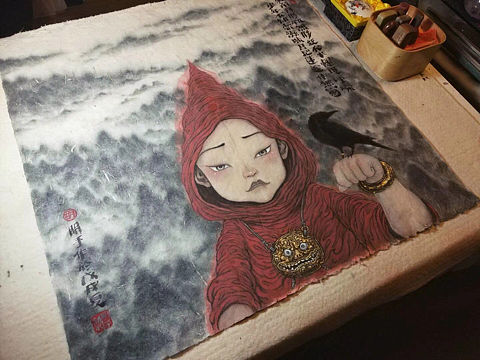 独角巡山图