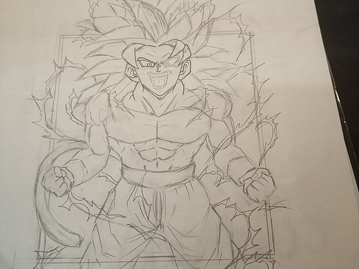 临摹 孙悟空超四