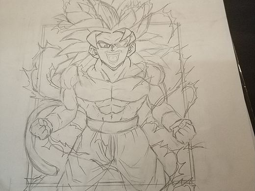 临摹 孙悟空超四