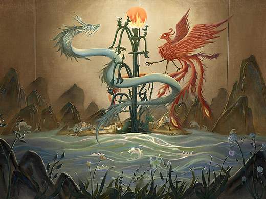 三星堆青铜神树插画——《神树赐福》