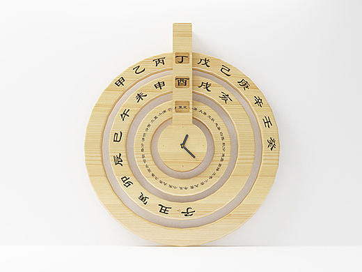 基于中国传统文化的木制钟表设计