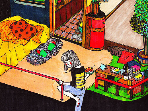 独处（个人主页-ZMTk3MTg0Njg=） - 儿童插画 - 站酷设计师木羊Muyang原创素材 - 站酷ZCOOL