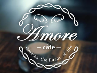 amore咖啡logo设计