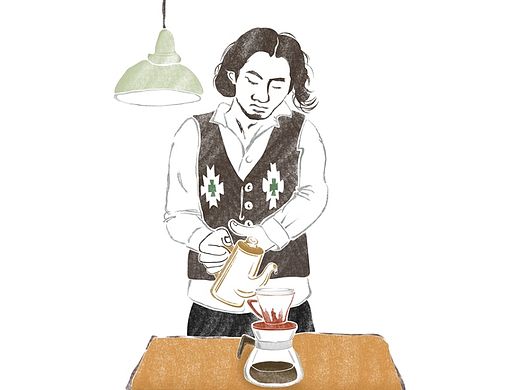 【阿叁小画儿】 一间咖啡店