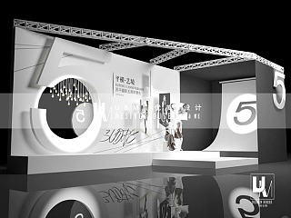 UM优美设计 以“5”“摄影棚”为元素 设计的摄影5周年酒会