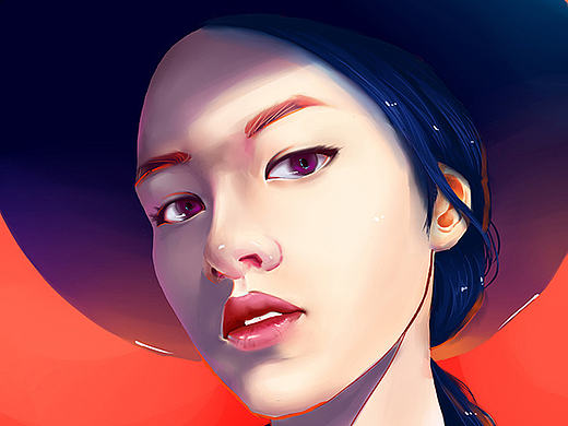 一个女生-SAI（个人主页-ZMTkwMTIwMDQ=） - 新锐潮流插画 - 站酷设计师Vizyra原创素材 - 站酷ZCOOL