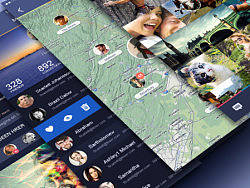 Social network users UI