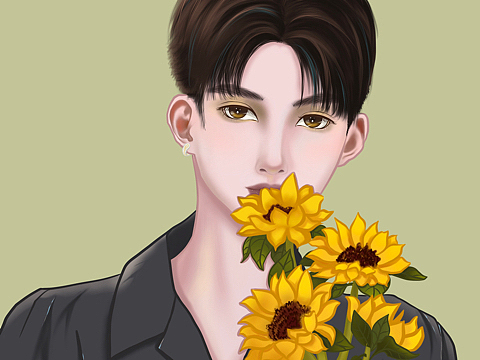 半厚涂男生头像