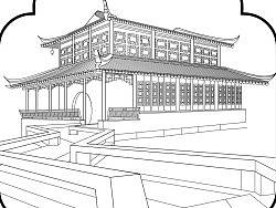 手绘拙政园