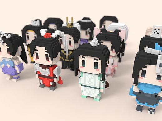 剑网三全门派3D像素风