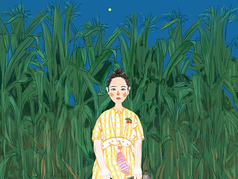 爱穿黄颜色衣服的多画姑娘