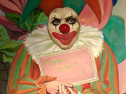 布面油画系列“小丑”