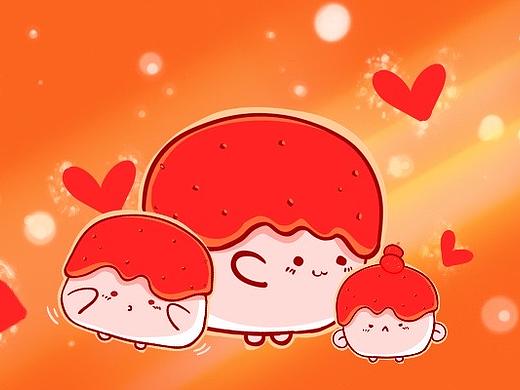 糖葫芦豆微信表情包来喽（个人主页-ZNTc5MTgxOTY=） - IP形象 - 站酷设计师敏果果小画师原创素材 - 站酷ZCOOL