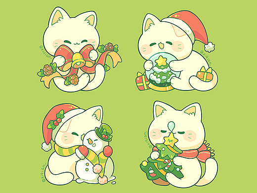 快来抱走圣诞猫猫~