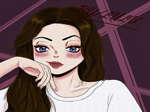 手绘板｜Photoshop插画｜照片转人像｜附过程