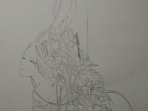 國畫（插）創(chuàng)作鉛筆稿（個(gè)人主頁-ZMjE4MDAxOTY=） - 繪畫 - 站酷設(shè)計(jì)師巴豆han原創(chuàng)素材 - 站酷ZCOOL