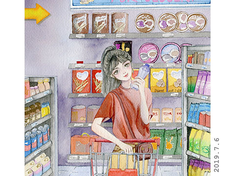 水彩手绘—给朋友的画像