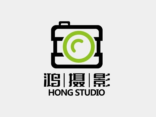 鸿摄影logo设计