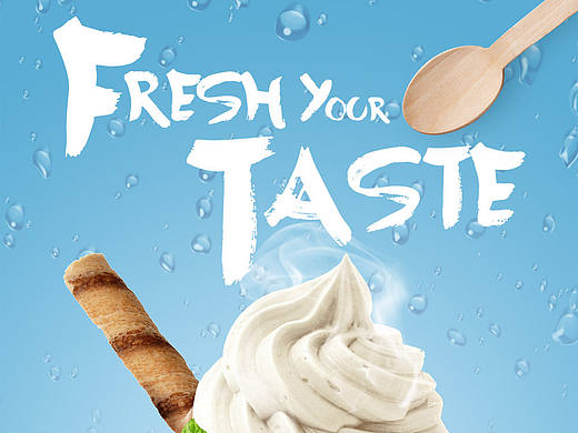ice cream poster（個(gè)人主頁-ZMTcxNDU1ODA=） - 海報(bào) - 站酷設(shè)計(jì)師up2uleon原創(chuàng)素材 - 站酷ZCOOL