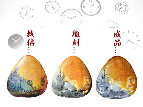 和田玉-线稿-巧雕-过程（个人主页-ZMTcyNDcwOTI=） - 工艺品设计 - 站酷设计师建博原创素材 - 站酷ZCOOL