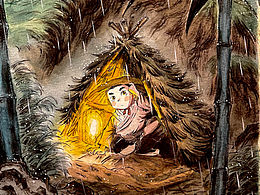 一幅画的线稿与最终效果