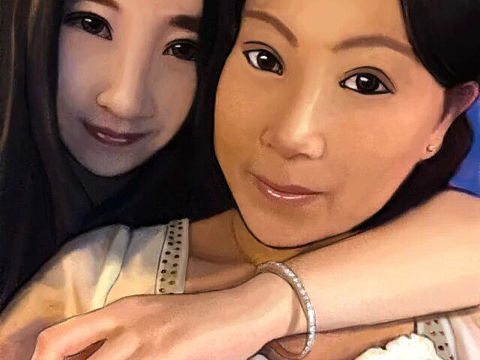 我和老妈（个人主页-ZMTQ5NTMzNDg=） - 创作习作 - 站酷设计师徐小白最小白原创素材 - 站酷ZCOOL