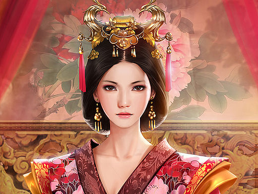 为游戏《天龙八部3D》创作的插图