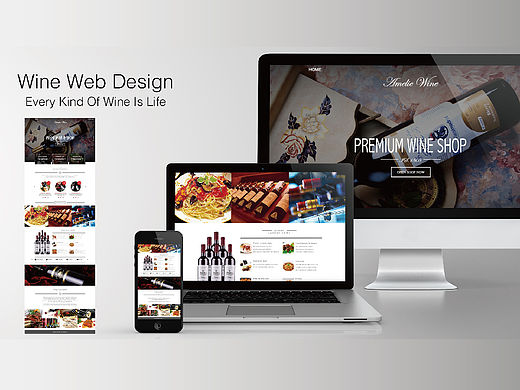 Wine website design