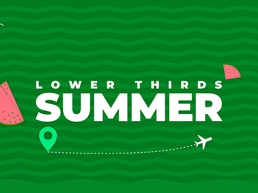 PR模板 | 清新优雅创意夏季海边风光字幕标题展示